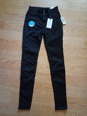 WallFlower The Sassy High Rise Skinny Jeans Size 3/26 Regular Black NWT